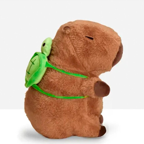 Peluche Capibara Con Mochila Felpa Carpincho Real Peluche Capibara Con Mochila Felpa Carpincho Real