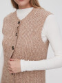 Chaleco Junela Beige Melange