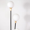LAMPARA LED TRIPLE BCA C/BASE METAL NEGRO 25X157CM Unica