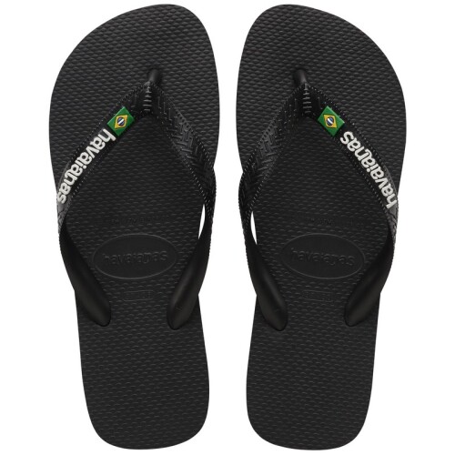 Ojotas Havaianas Brasil Logo Negro