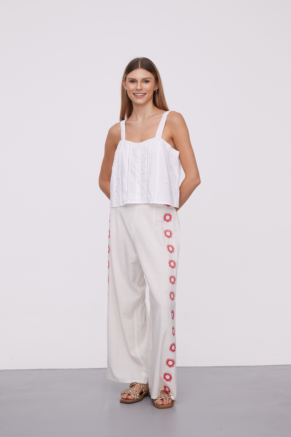 Musculosa Ridiana Marfil / Off White