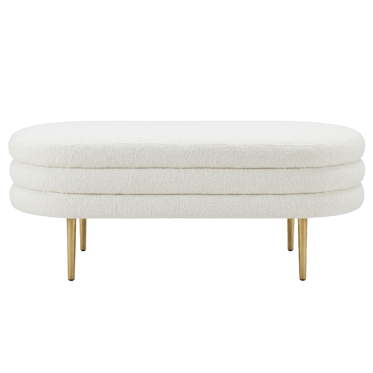 BANQUETA BEIGE CL OVAL 100X40X40CM 