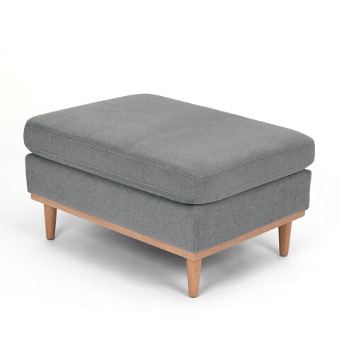 Isla Pie De Cama Puff Apoyapiés Otomano Taurus GRIS