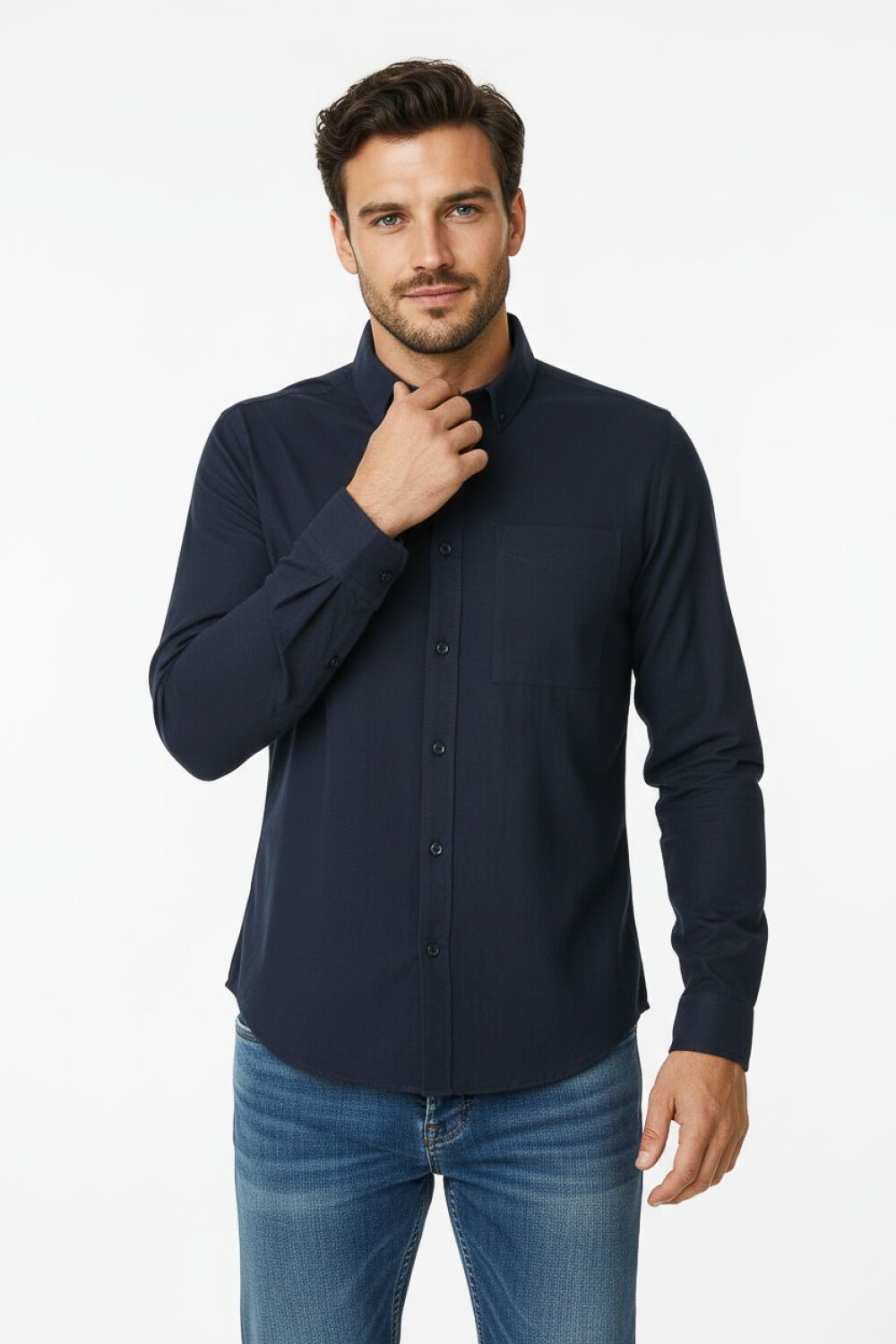 Camisa Evren Azul Marino