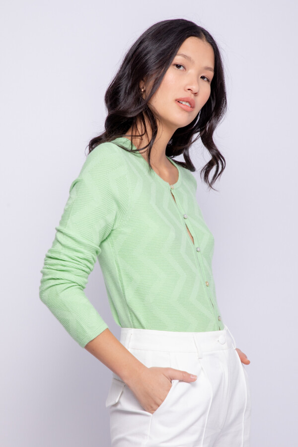 CARDIGAN PALERMO Verde Menta