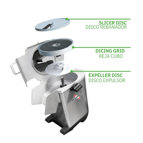 Procesadora de Alimentos 7 Discos 250kg / Hora Skymsen Procesadora de Alimentos 7 Discos 250kg / Hora Skymsen