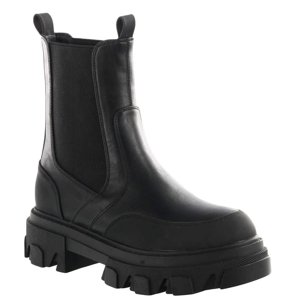 Bota de Mujer Miss Carol chelsea SEVILLA con elasticos laterales - Negro 
