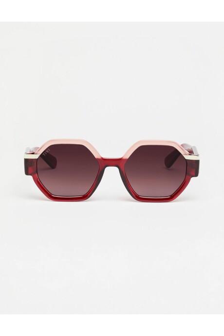 Tiwi Valette - 430 Shiny Tricolor Red/pink/beige With Burgundy