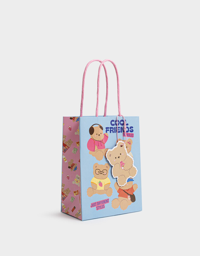 Accesorios Regalos Bolsa De Regalo Korean Food - Azul Celeste