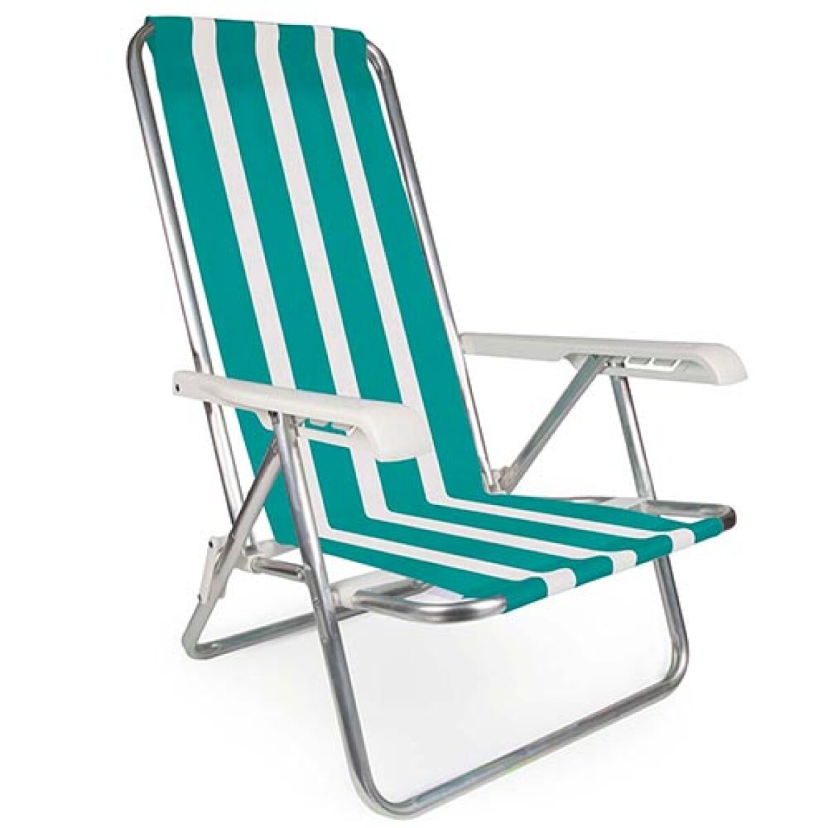 SILLA MOR ALUMINIO 4POS A RAYAS 2103 