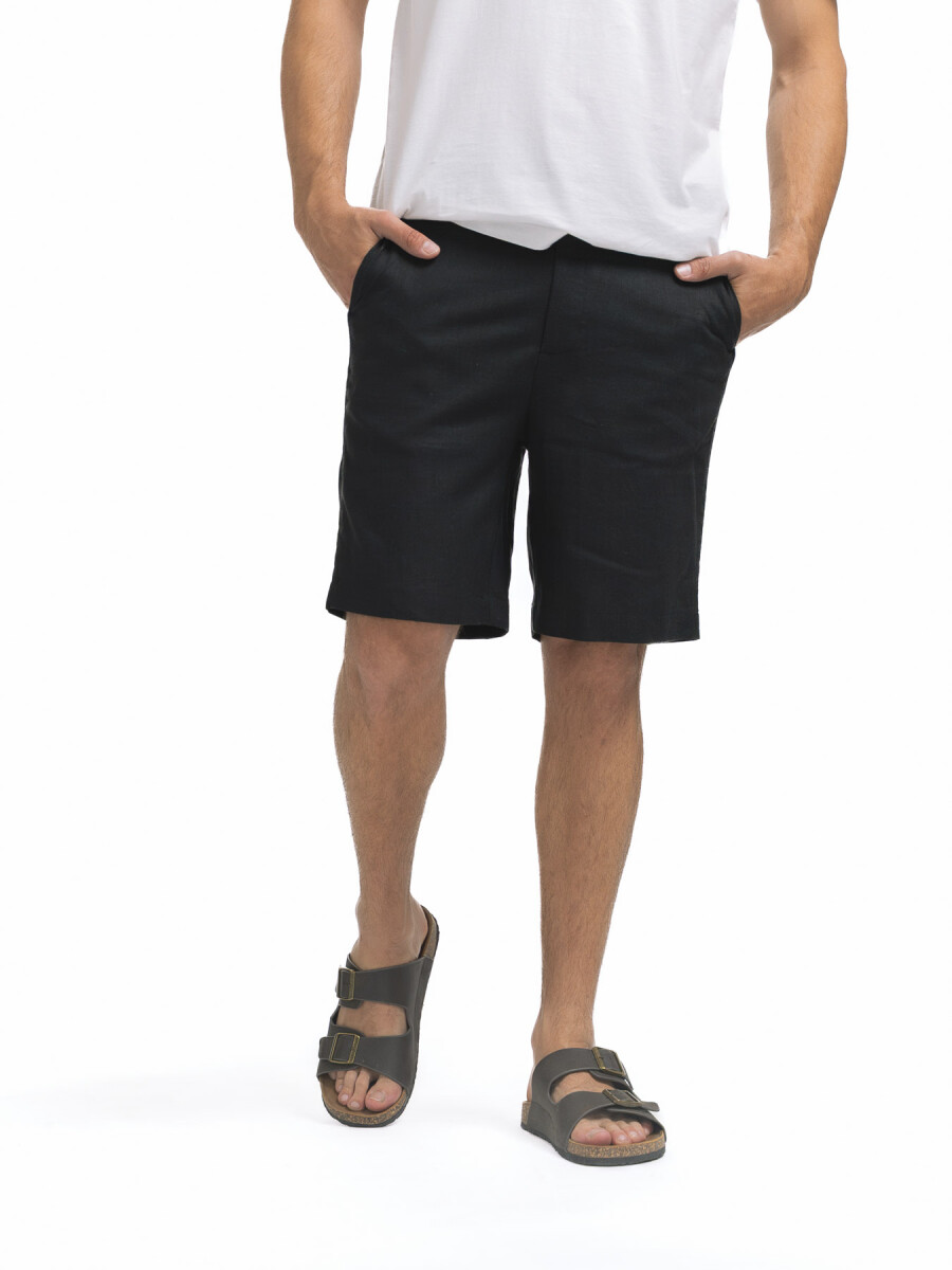 Bermuda Lino Lanai - Negro 