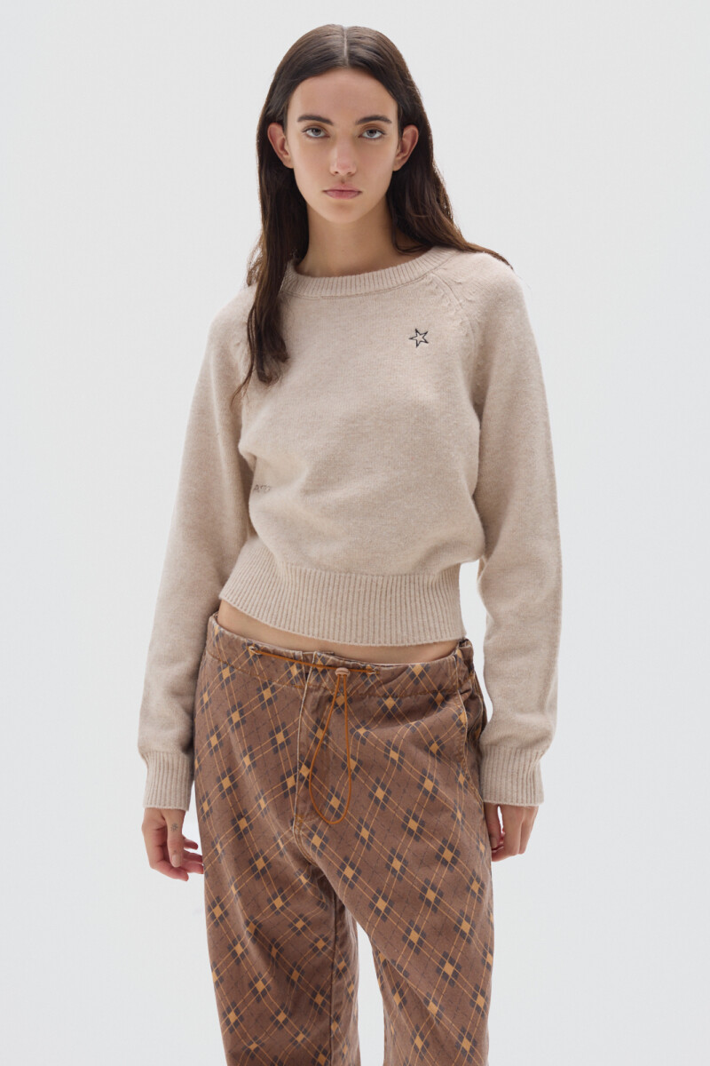 Jean Parachute Print Brown