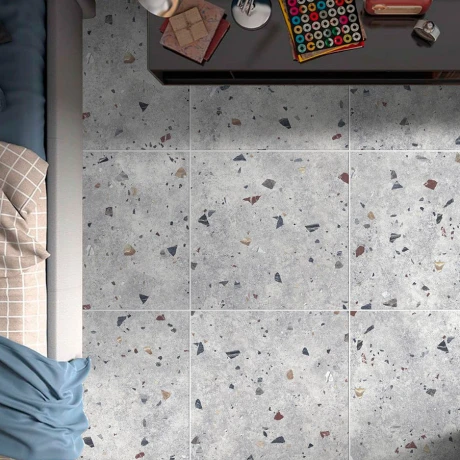 Porcelanato Gris Tipo Piedra Mate 66X66Cm Piso Pared GAMAS DE GRIS