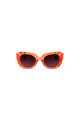 Lentes Tiwi Matisse Shiny Fluor Orange With Brown Lenses