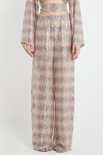 Pantalón lentejuela Multicolor