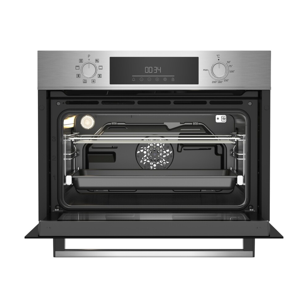 Horno empotrable compacto 48L con grill 45cm Beko BBCM12300X Horno empotrable compacto 48L con grill 45cm Beko BBCM12300X