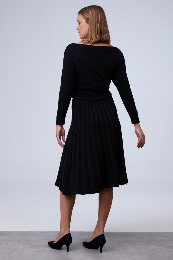 Vestido Tejido Tachas NEGRO