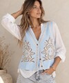 Chaleco Sol celeste