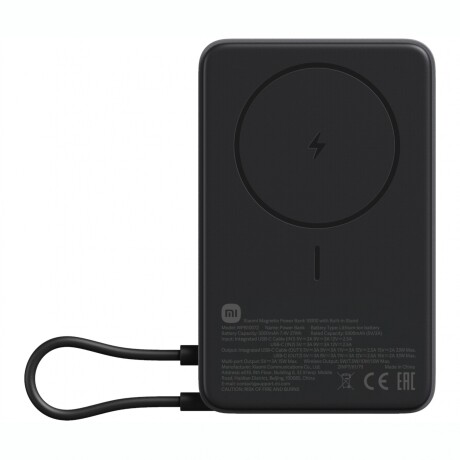 XIAOMI MAGNETIC POWER BANK 10000MAH WITH BUILT-IN STAND Cargador Portátil Magnético XIAOMI Magnetic Power 10.000MAH Con Soporte Integrado - Dark Gray