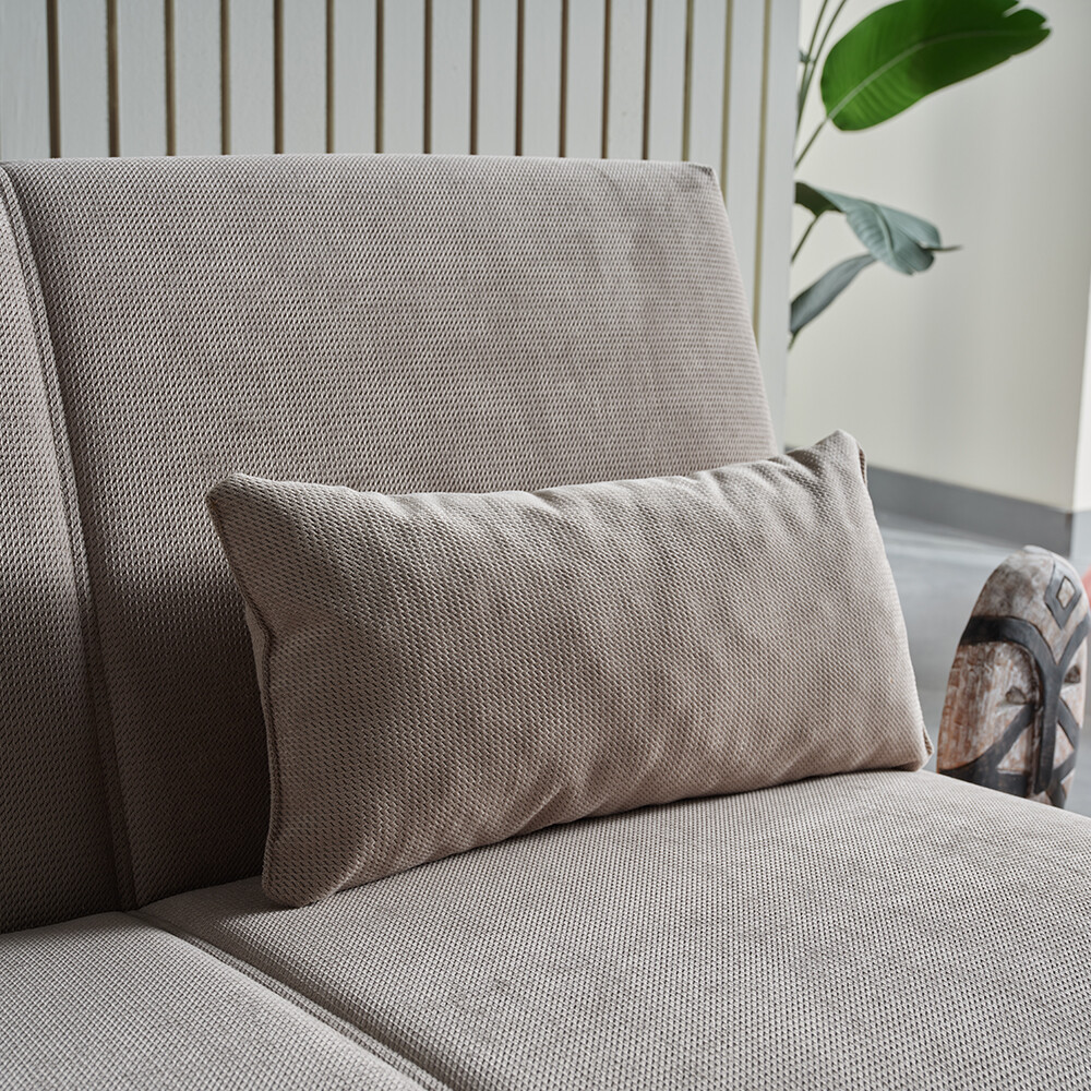 SOFA CAMA MODELO CLARK 3 LUGARES BEIGE Sofa Cama Modelo Clark 3 Lugares Beige