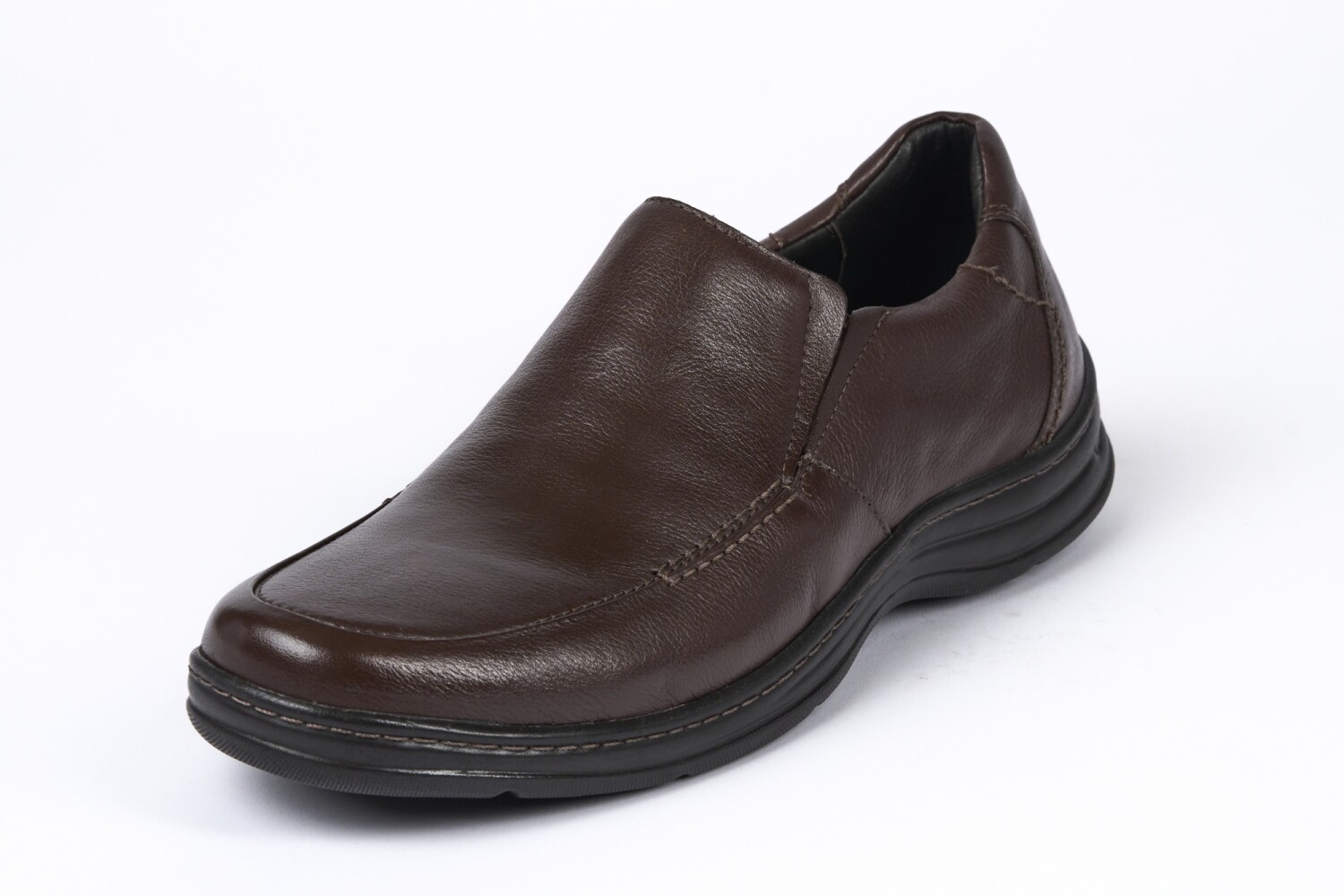 SNAKE CUERO VESTIR MARRON — Vezzo Calzados