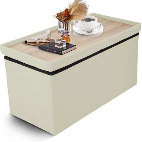 Puff Baul Houston Lino Crema