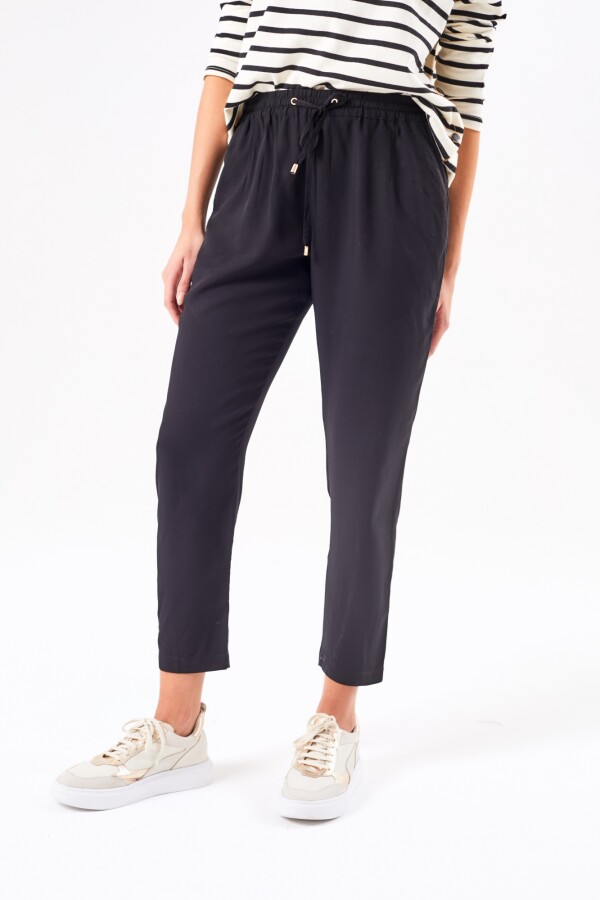 Pantalon Viscosa -s- Negro