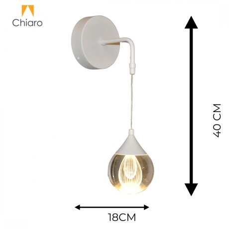Aplique led de pared blanco efecto luz flotante 5W Aplique led de pared blanco efecto luz flotante 5W