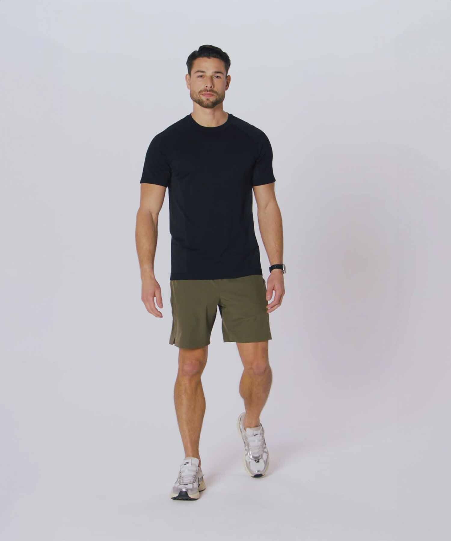 Polo Manga Corta Fit The Training Day Tee Hombre Black