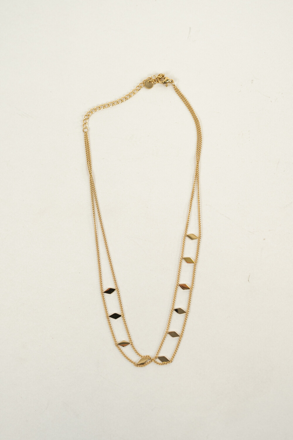 Collar Rombos Dorado