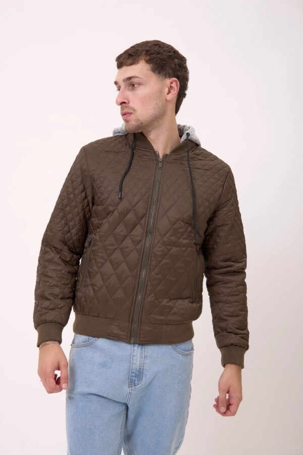 Capitoneada C/capucha Marrón