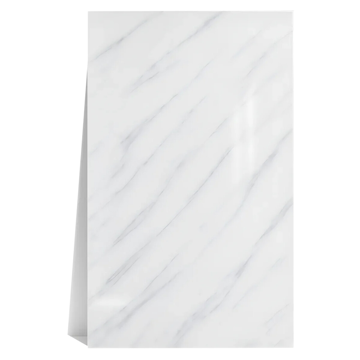 Pack x5 Placa PVC Símil Mármol 2,44x1,22m 3mm Resistente - Variante Blanco Veteado 