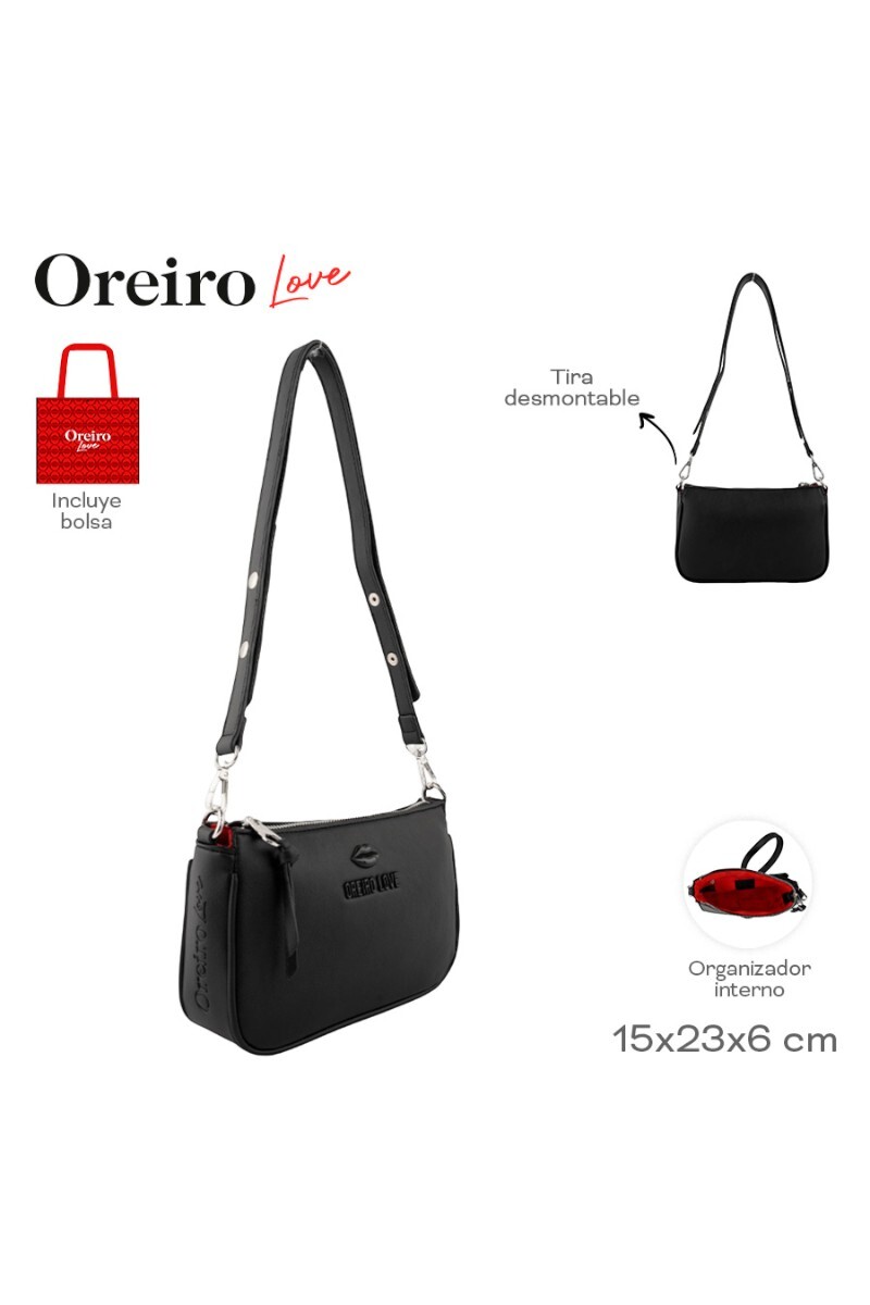 Bandolera Las Oreiro Negro