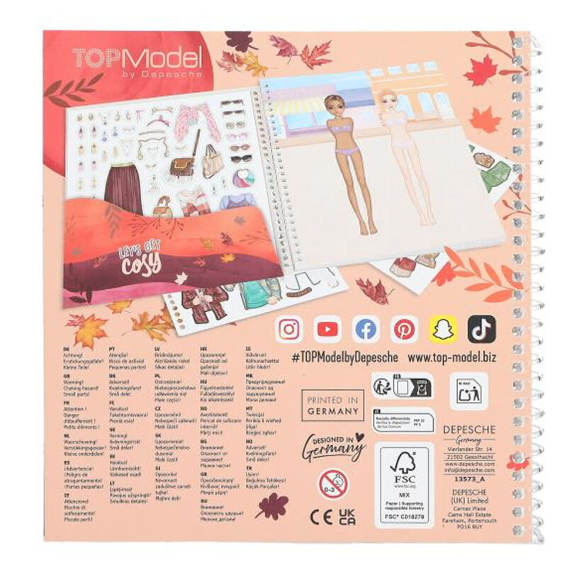 Sticker Dress Me Up Stickerbook Cosy Top Model Sticker Dress Me Up Stickerbook Cosy Top Model