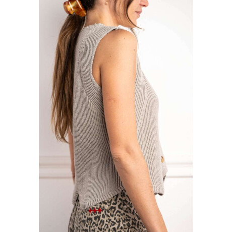 Chaleco Lurex Plata