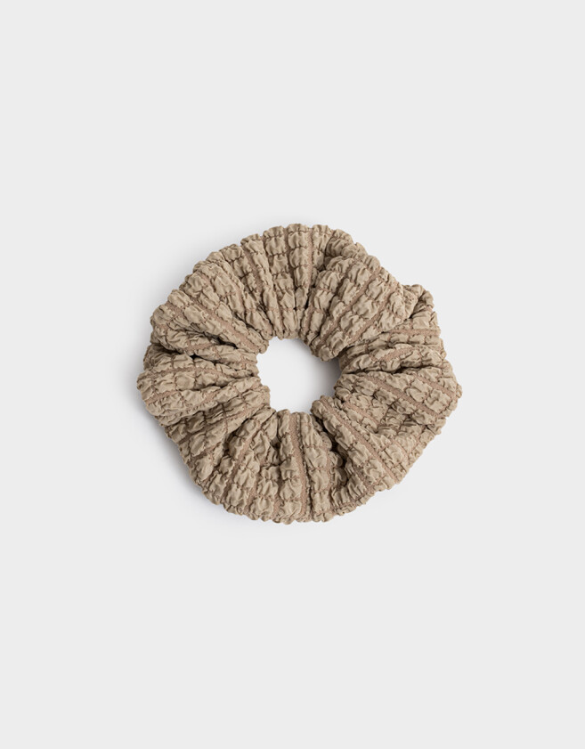Skunzies Hair Care Maxi Scrunchie Texturado - Marron Beige