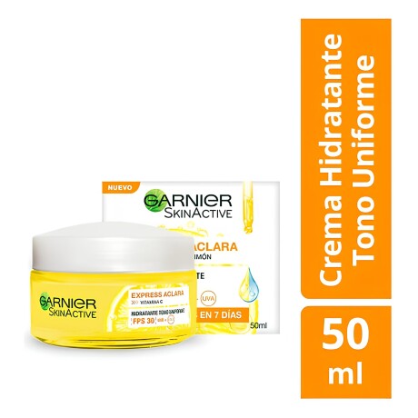 Crema facial Garnier Express Aclara FPS 30 con vitamina C 50ml Crema facial Garnier Express Aclara FPS 30 con vitamina C 50ml