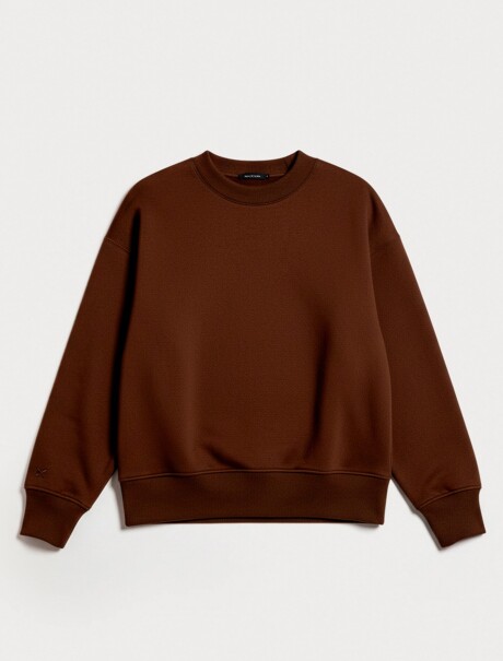 BUZO CON PUÑOS ELASTIZADOS BEIGE