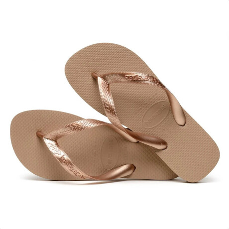 Havaianas Top Calzado Chancleta Ojota Sandalia Playa Rosa Gold