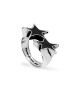 TwoJeys Anillo Icon Black Enameled Single Plata TwoJeys Anillo Icon Black Enameled Single Plata