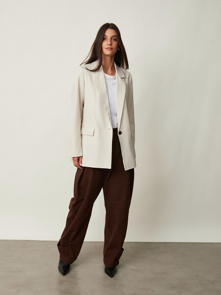 BLAZER GELDA BEIGE CLARO