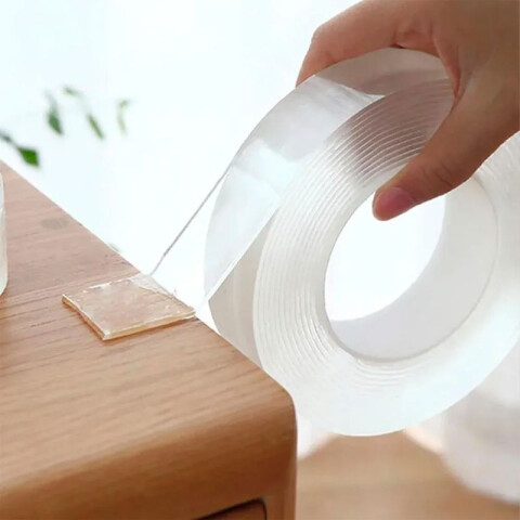 Cinta Pegamucho Mágica - Grip Tape 3mts Transparente Cinta Pegamucho Mágica - Grip Tape 3mts Transparente