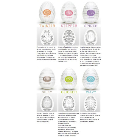 Huevos Masturbadores Tenga Set X6 Unidades Huevos Masturbadores Tenga Set X6 Unidades