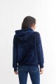 Hoodie sherpa AZUL MARINO