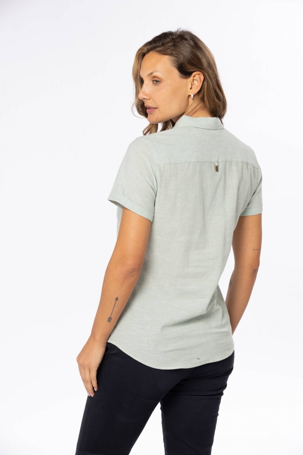 CAMISA DE LINO Verde