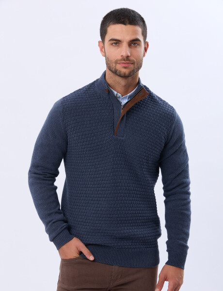 BUZO TEJIDO TEXTURADO Piedra