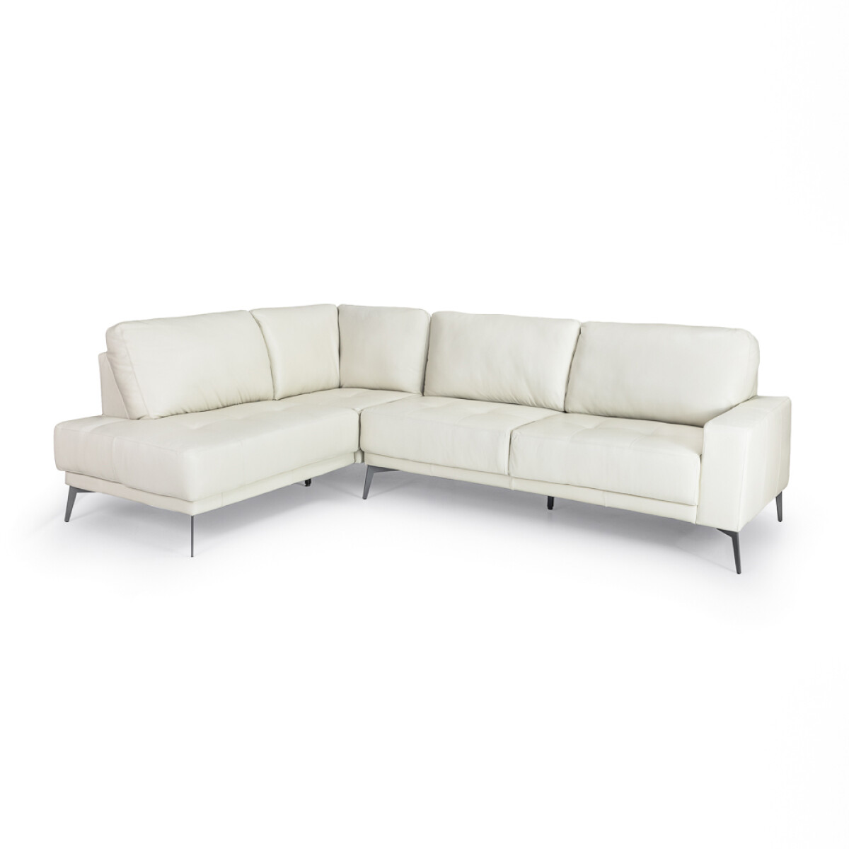 Rinconera Dakota - Cuero Básico - Chaise Izquierdo - 509 Off White - (Preventa) 