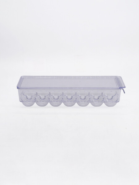 HUEVERA 14 ESPACIOS CON TAPA TRANSPARENTE