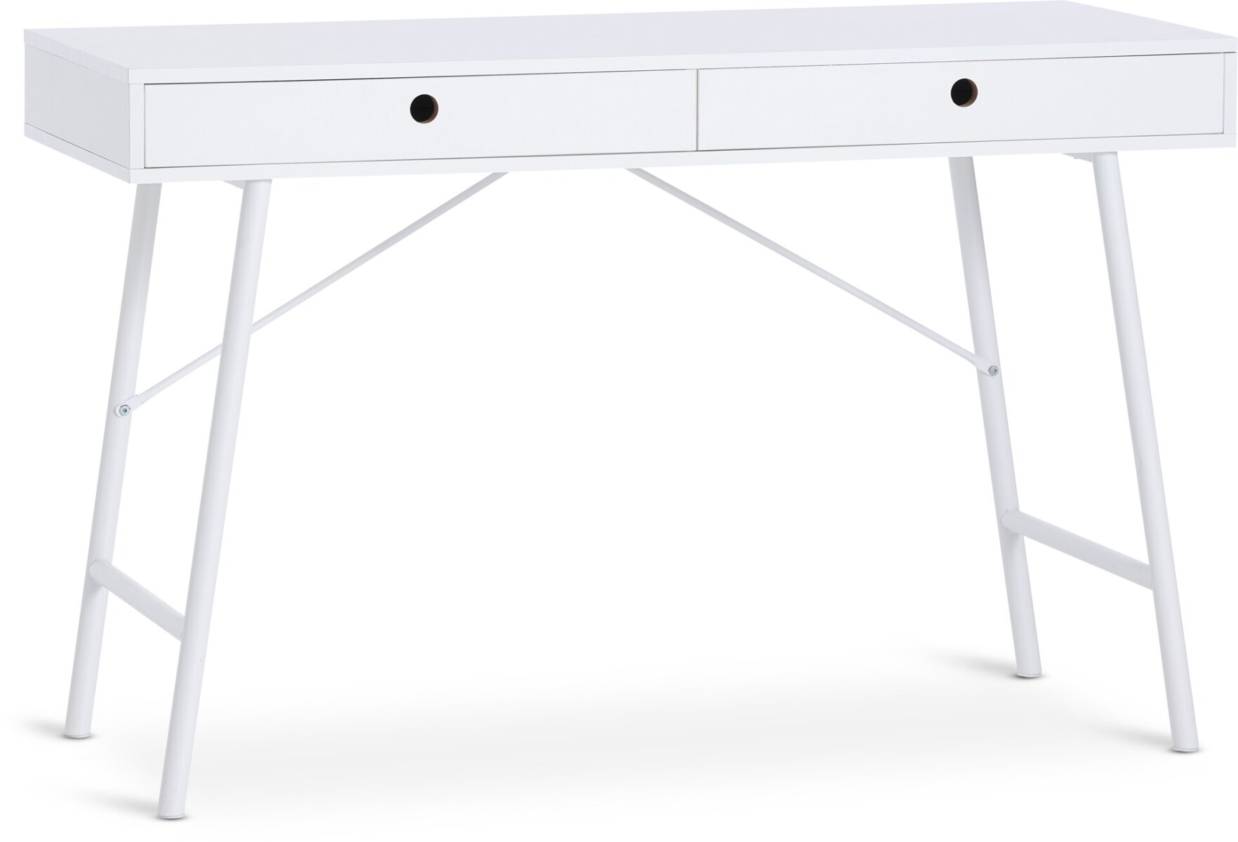 Escritorio STENVAD 48x120 2 cajones blanco 