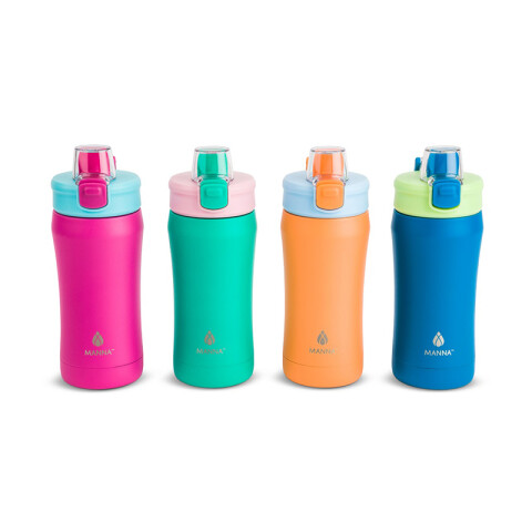 Botella con tapa push para bebidas frías 473ml TV0462